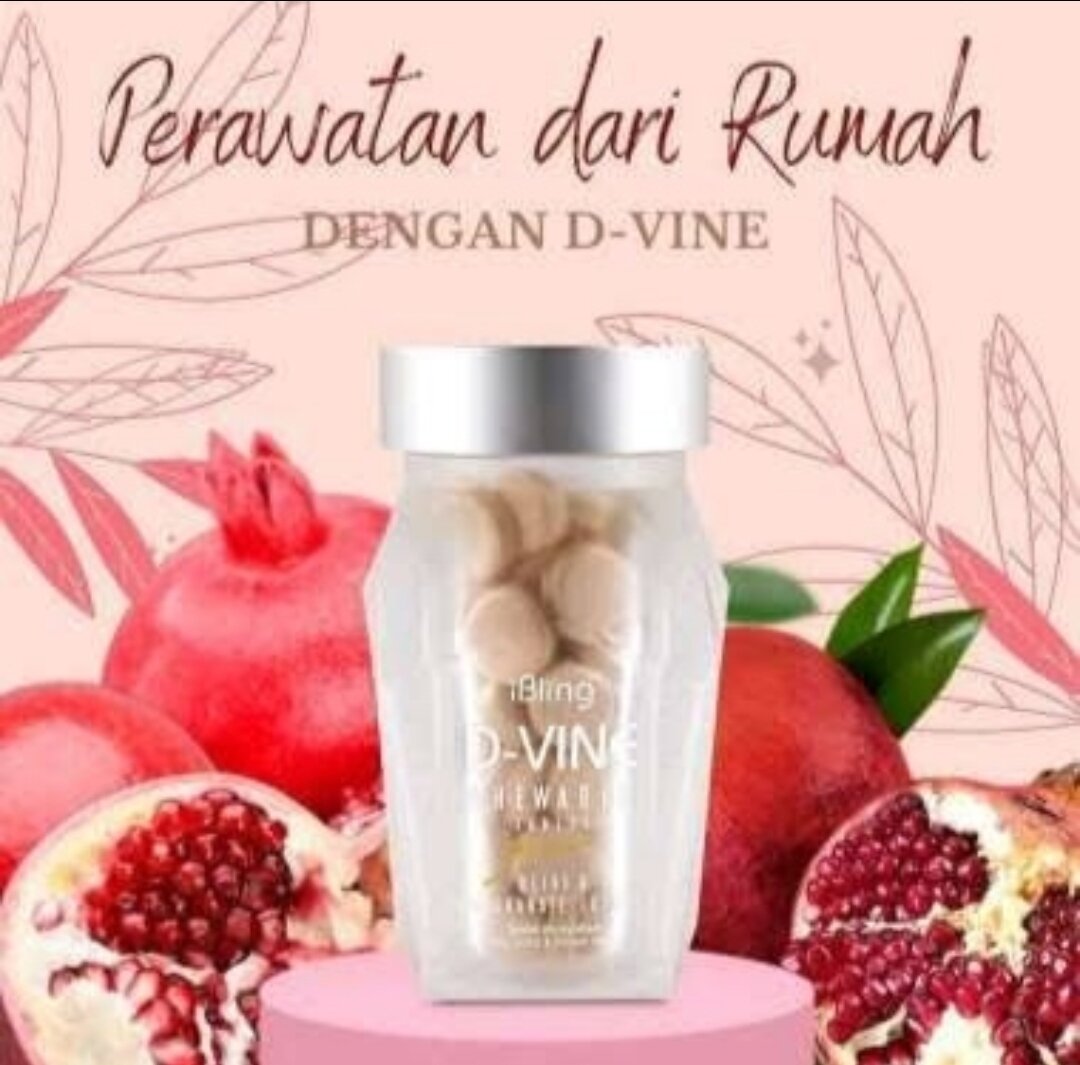 D vine collagen asli Devin collagen permen candy isi 60 butir d vine