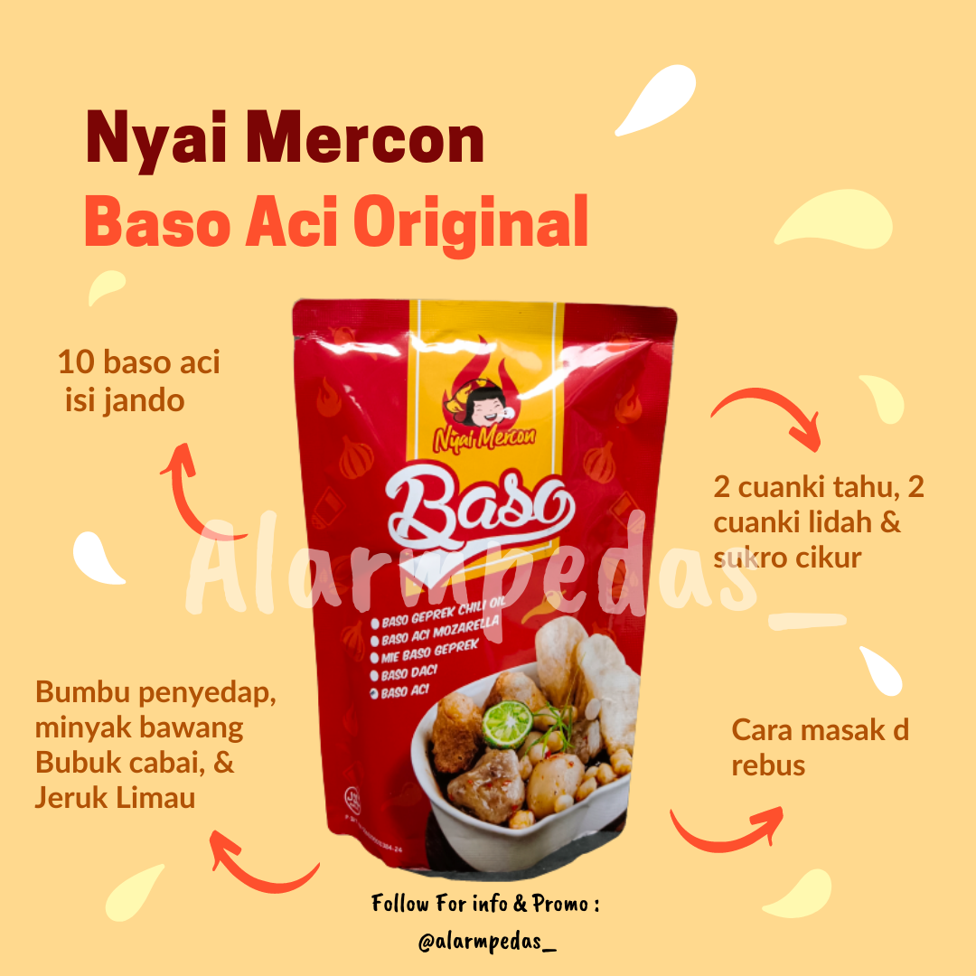 Baso Aci Original Isi Gajih Ayam Nyai Mercon Lazada Indonesia