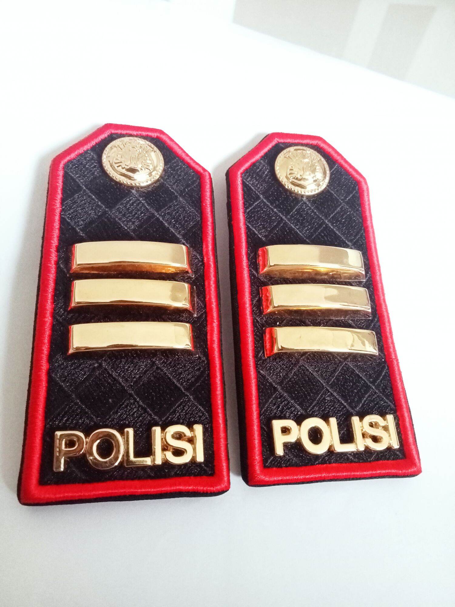 PIN BROSS PANGKAT PDU POLISI TERBARU AKP LIS MERAH TERBARU PREMIUM ...