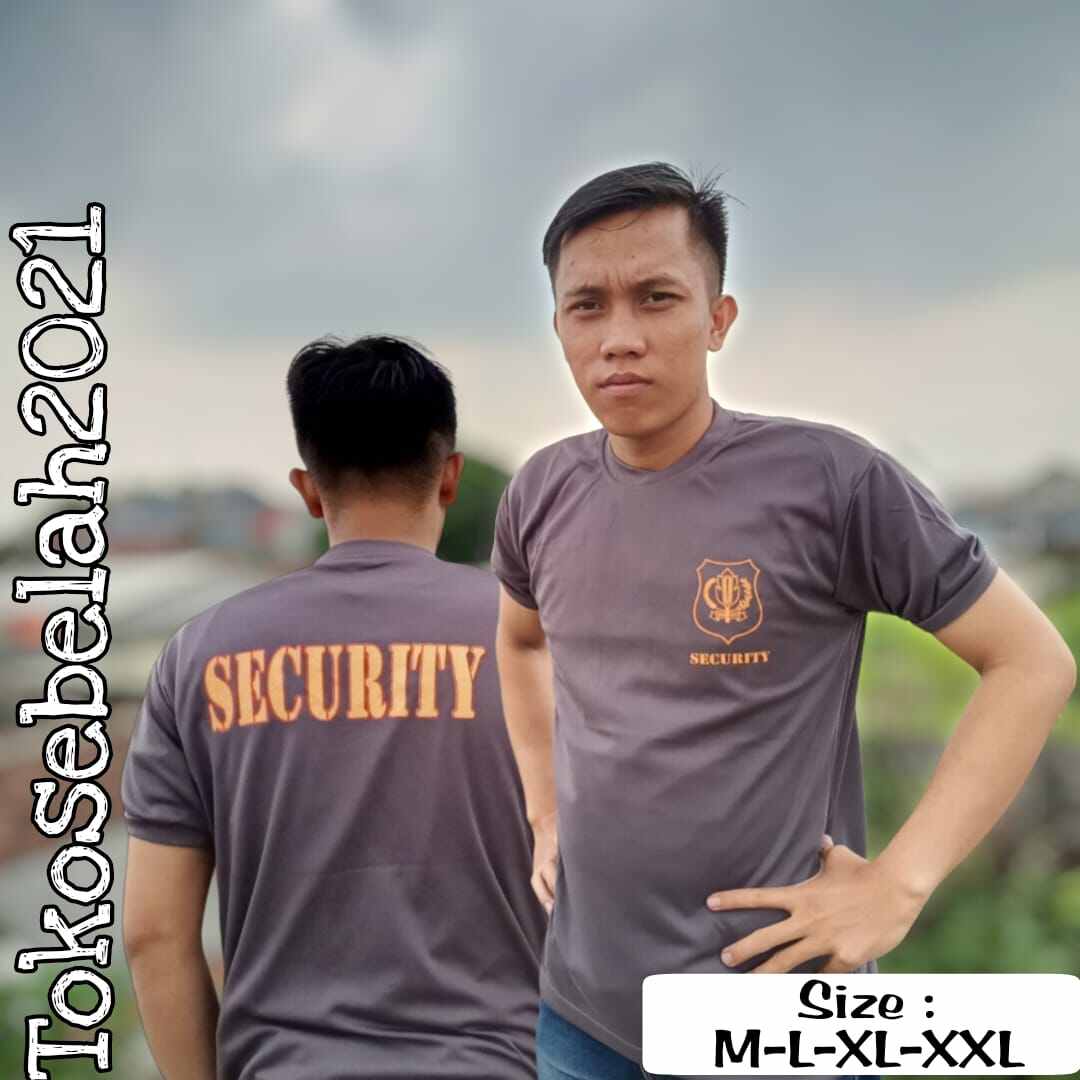 Security Satpam Kaos Security Terbaru Kaos Dalaman Satpam Coklat – Baju ...