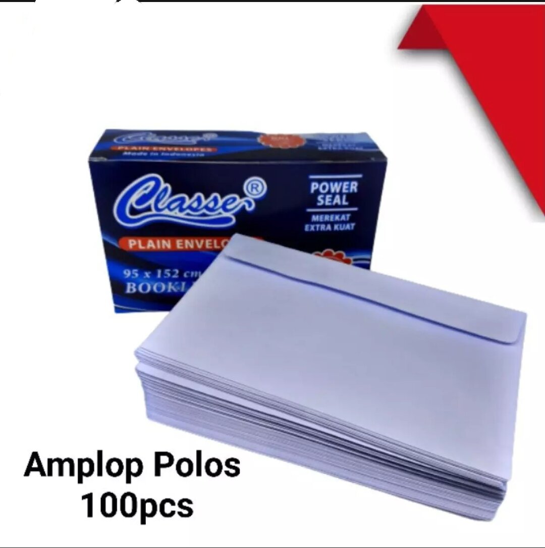 1 pak Amplop Classe 104 amplop putih amplop polos murah isi 100 lembar