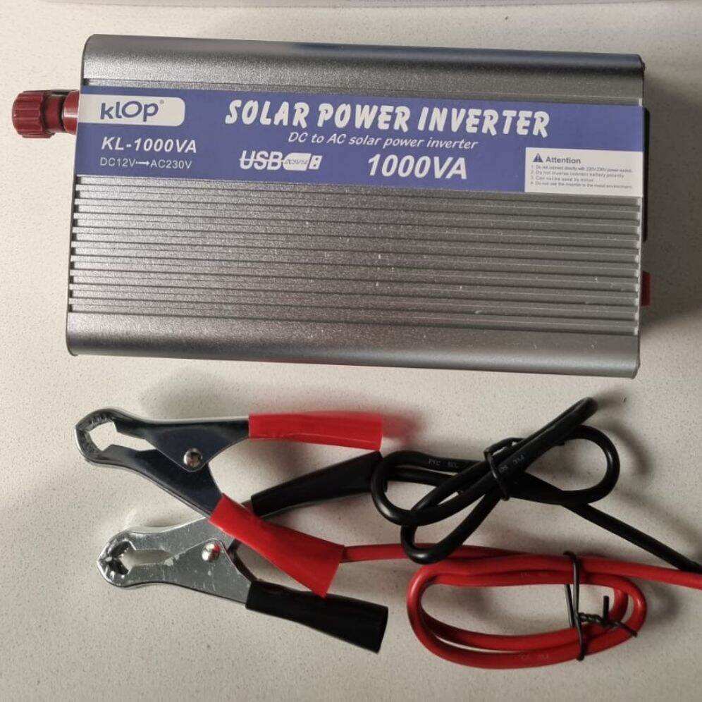 Solar Power Inverter Klop Ac To Dc Volt Ke Volt Watt Plus Usb Lazada Indonesia