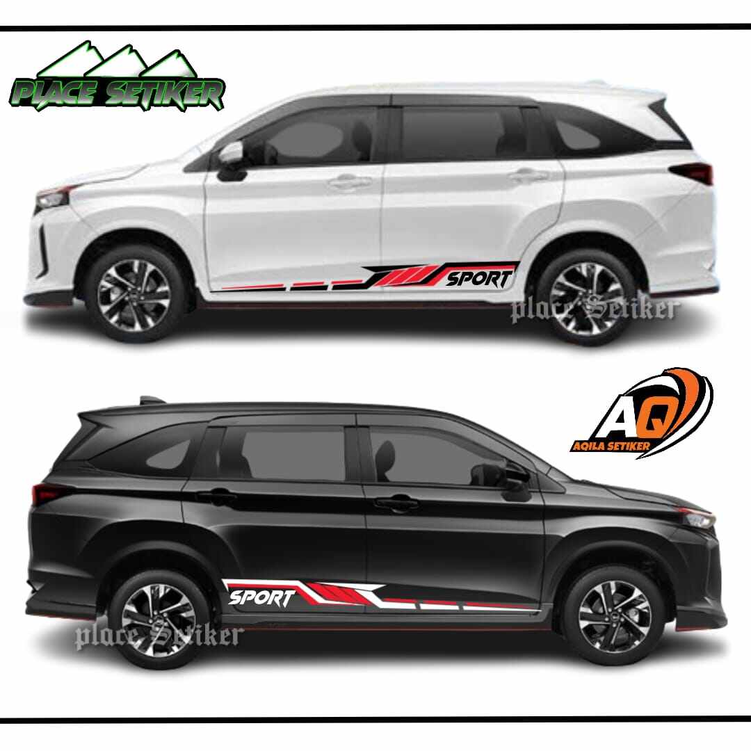 Stiker Mobil Cutting Stiker Striping Body Samping All New Toyota Avanza Veloz Xenia Xpander Pajero Rush Daihatsu Semua Mobil Bisa Simple Universal Harga 55,000 rupiah*Gratis Ongkir