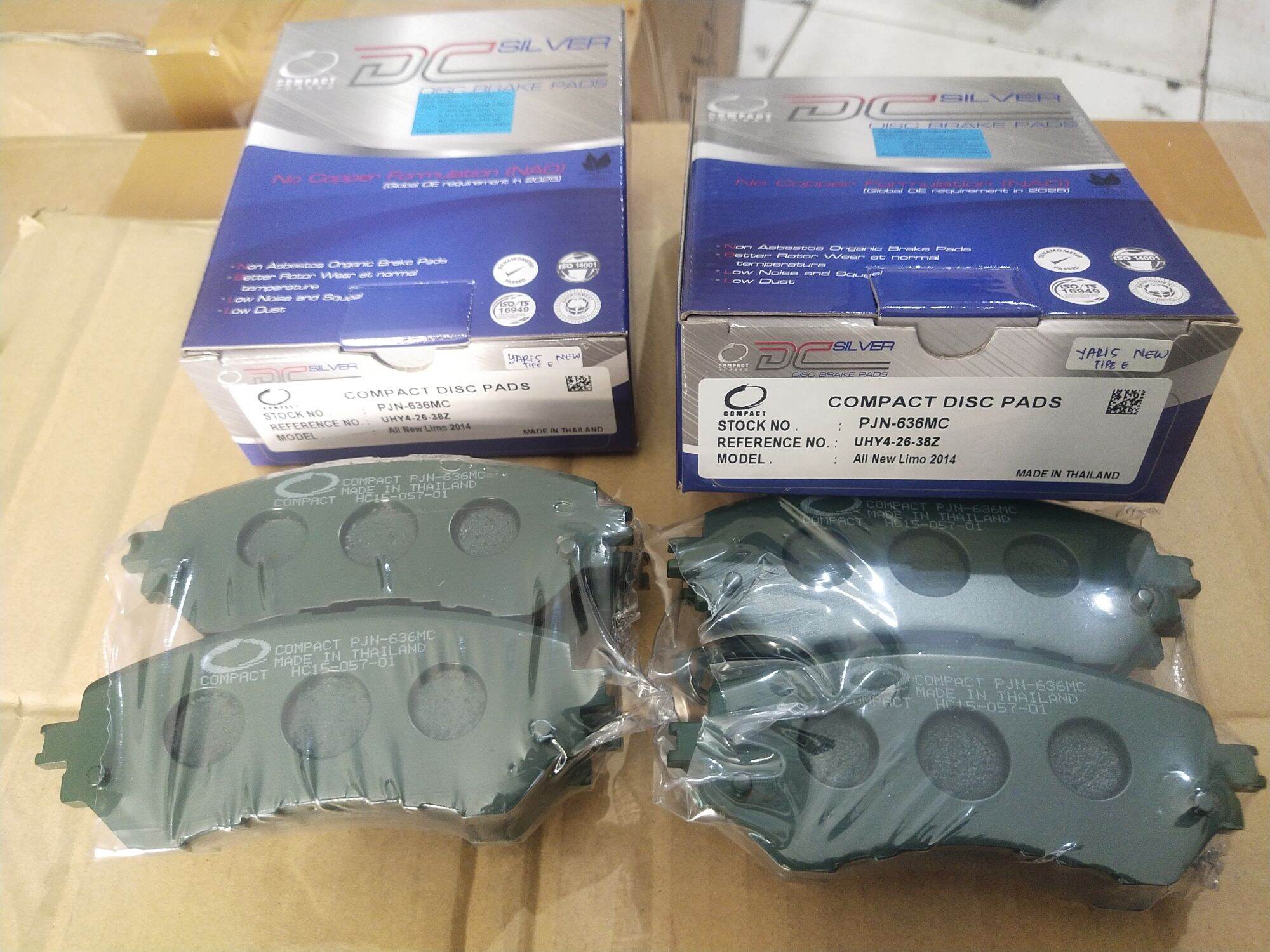 BRAKE PAD KAMPAS REM DEPAN YARIS TIPE E Harga 210,000 rupiah*Gratis Ongkir