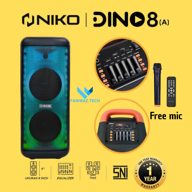 Niko Speaker Portable Karaoke Terbaik Dino 8A Lazada Indonesia