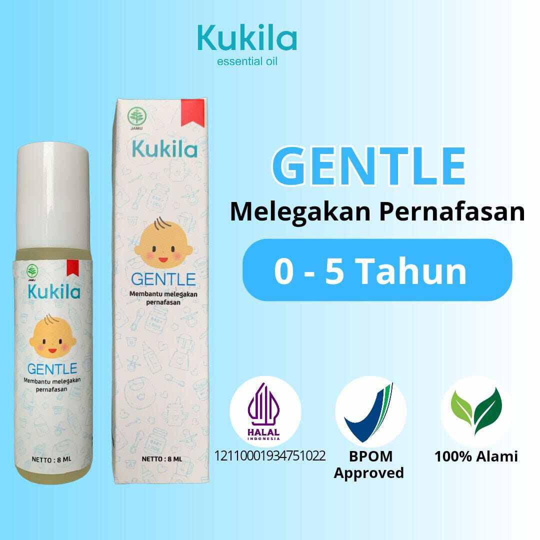 KUKILA GENTLE (Batuk dan Pilek) - essential oil pereda batuk dan pilek bayi dan anak