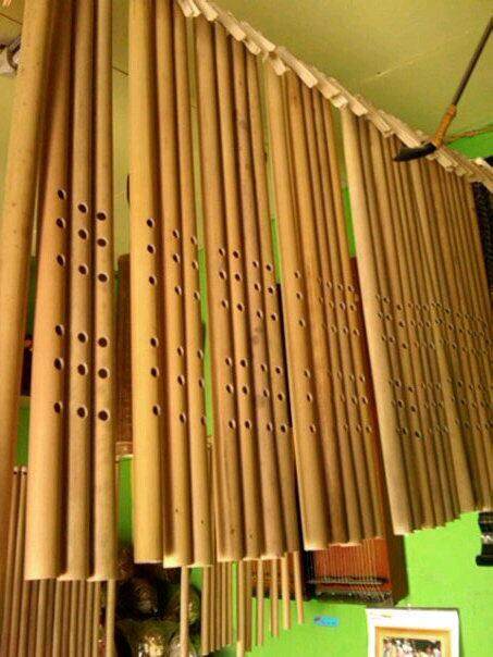 suling seruling sunda lobang enam bahan bambu