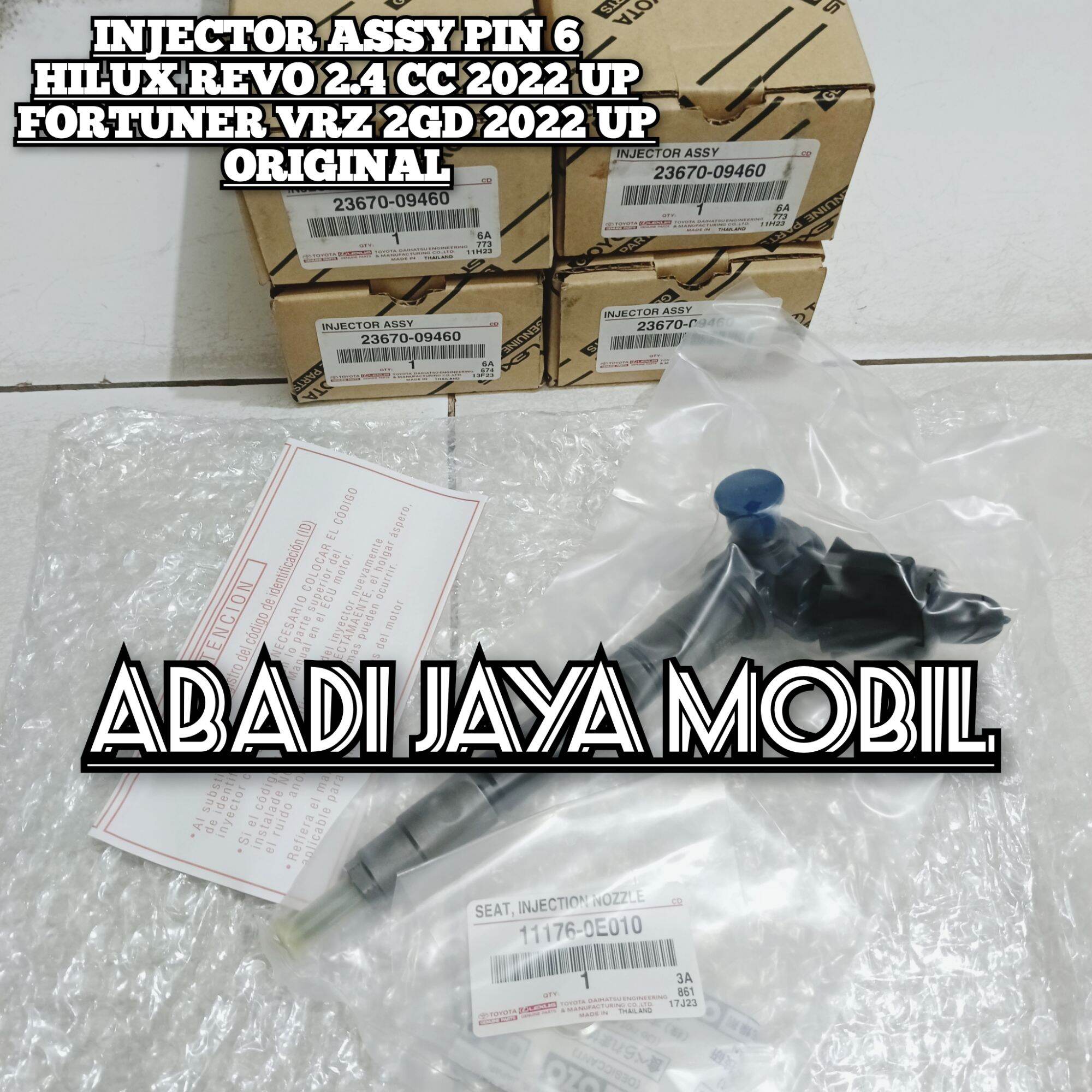 INJECTOR INJEKTOR HILUX REVO 2.4 2GD NEW 2022 UP FORTUNER VRZ 2GD PIN 6 23670-09460 / 23670-0E070 / 23670-08030 ASLI Harga 6,500,000 rupiah*Gratis Ongkir