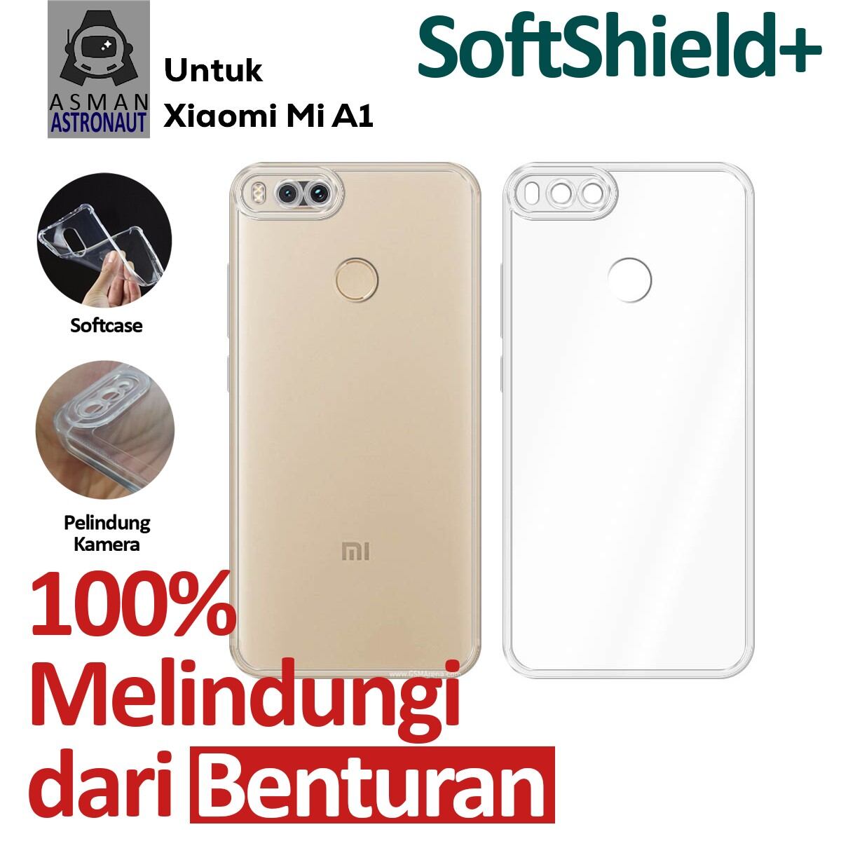 Casing Xiaomi Mi A1 MiA1 Mi 5X Anti crack Elegant Softcase