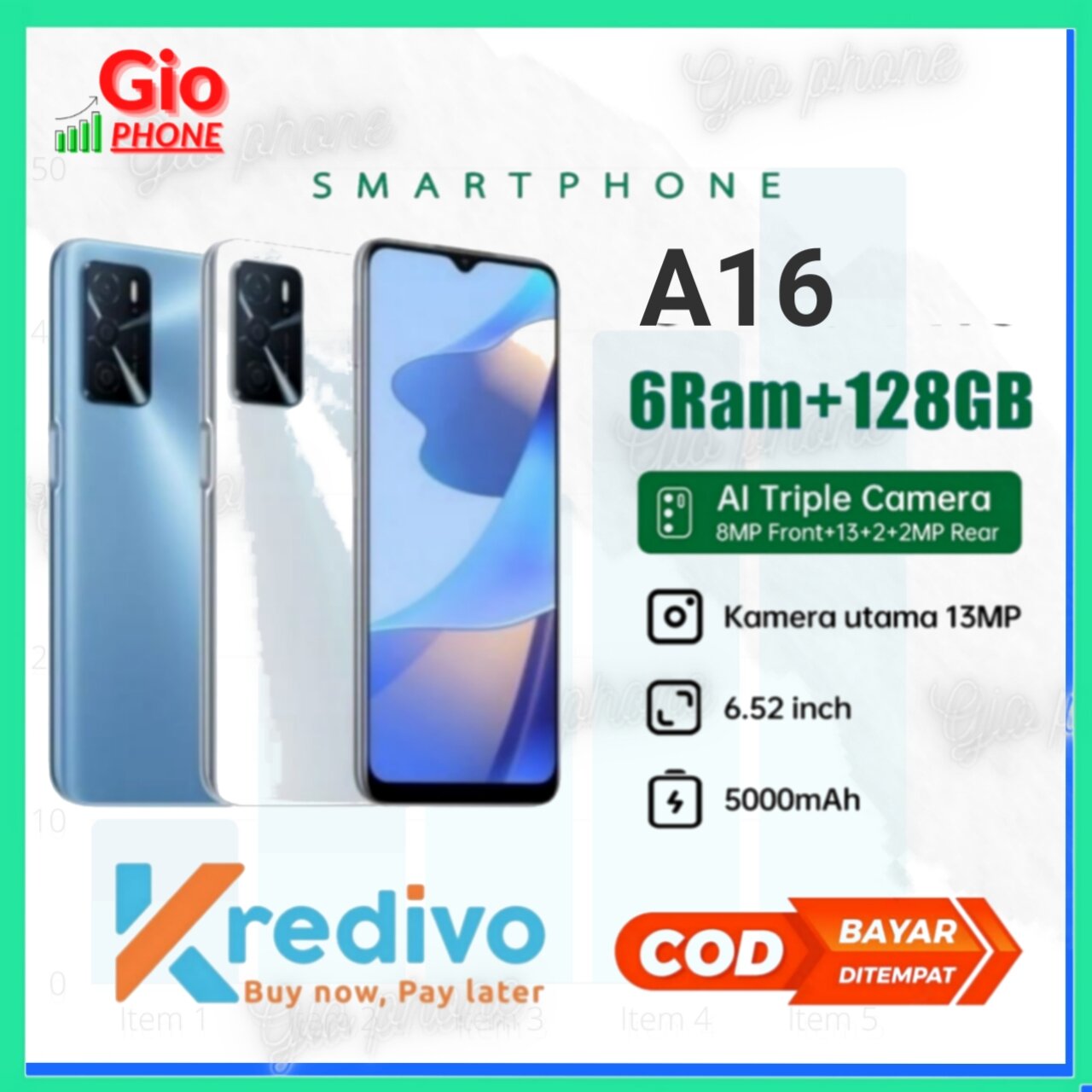 Smartphone A16/A54S & A31 Ram 6/128, Best Seller Harga 1,599,000 rupiah*Gratis Ongkir
