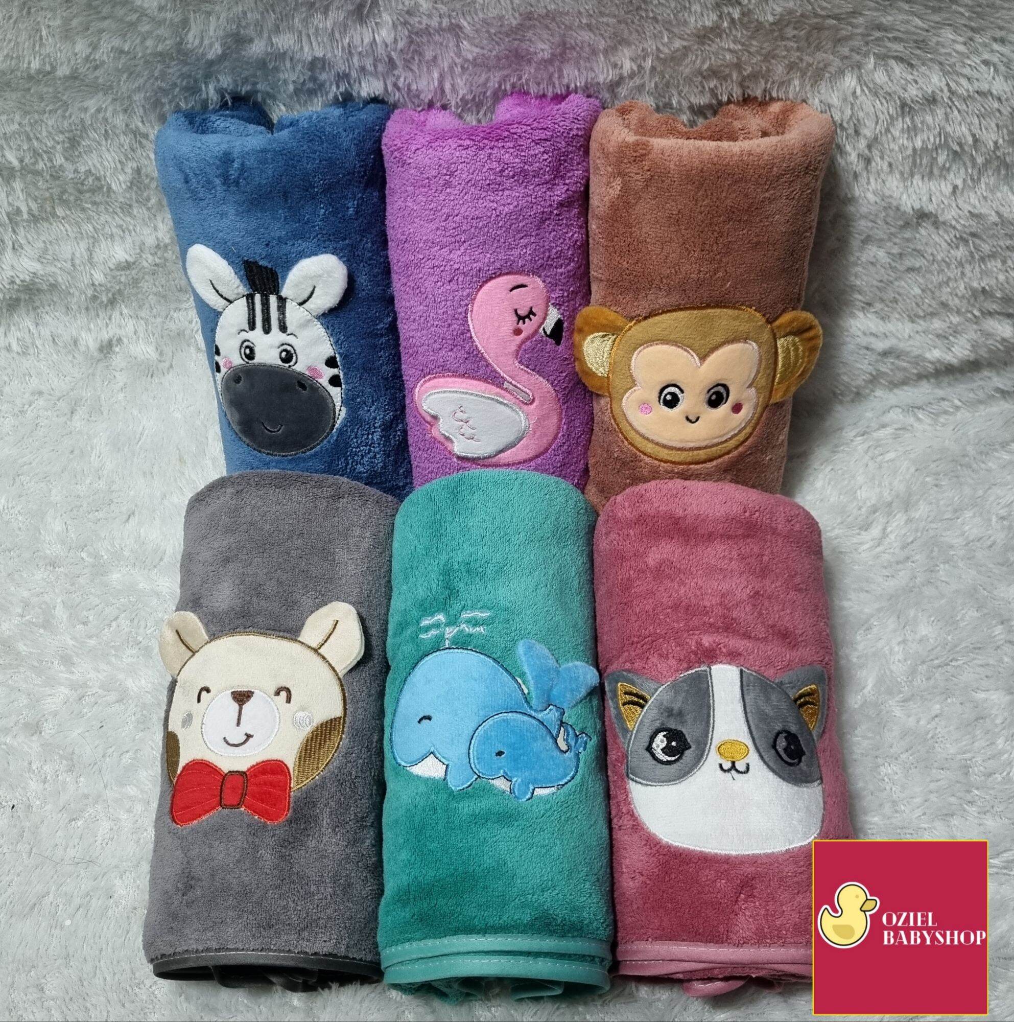 PROMO !! Handuk import baby karakter ANIMALS ukuran 50x100CM Bahan microfiber super lembut