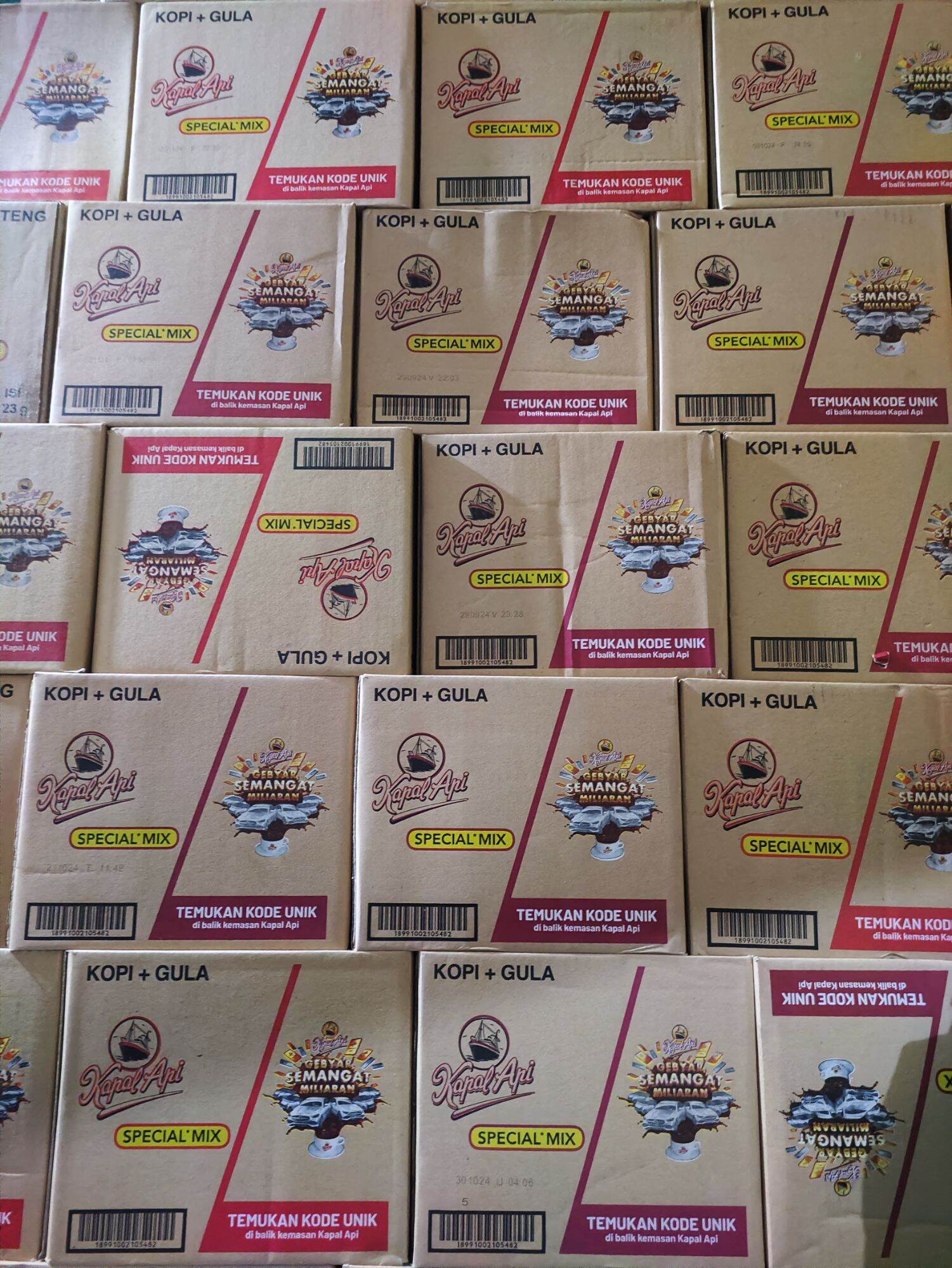 1 Dus - Kapal Api Spesial Mix 12 Renceng Harga  229,990 rupiah*Gratis Ongkir