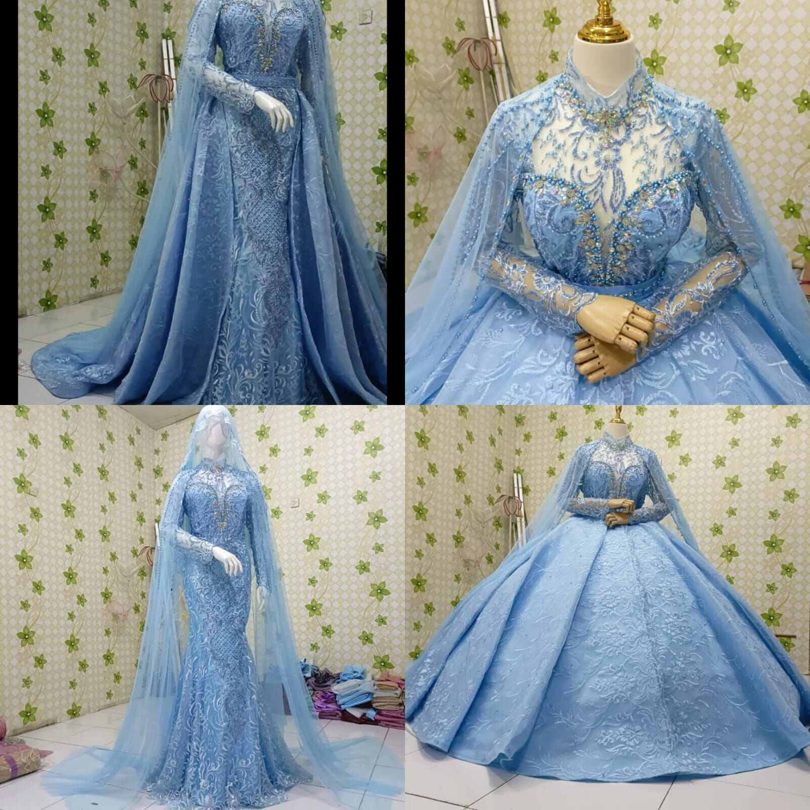 Dress pengantin hotsell baby blue