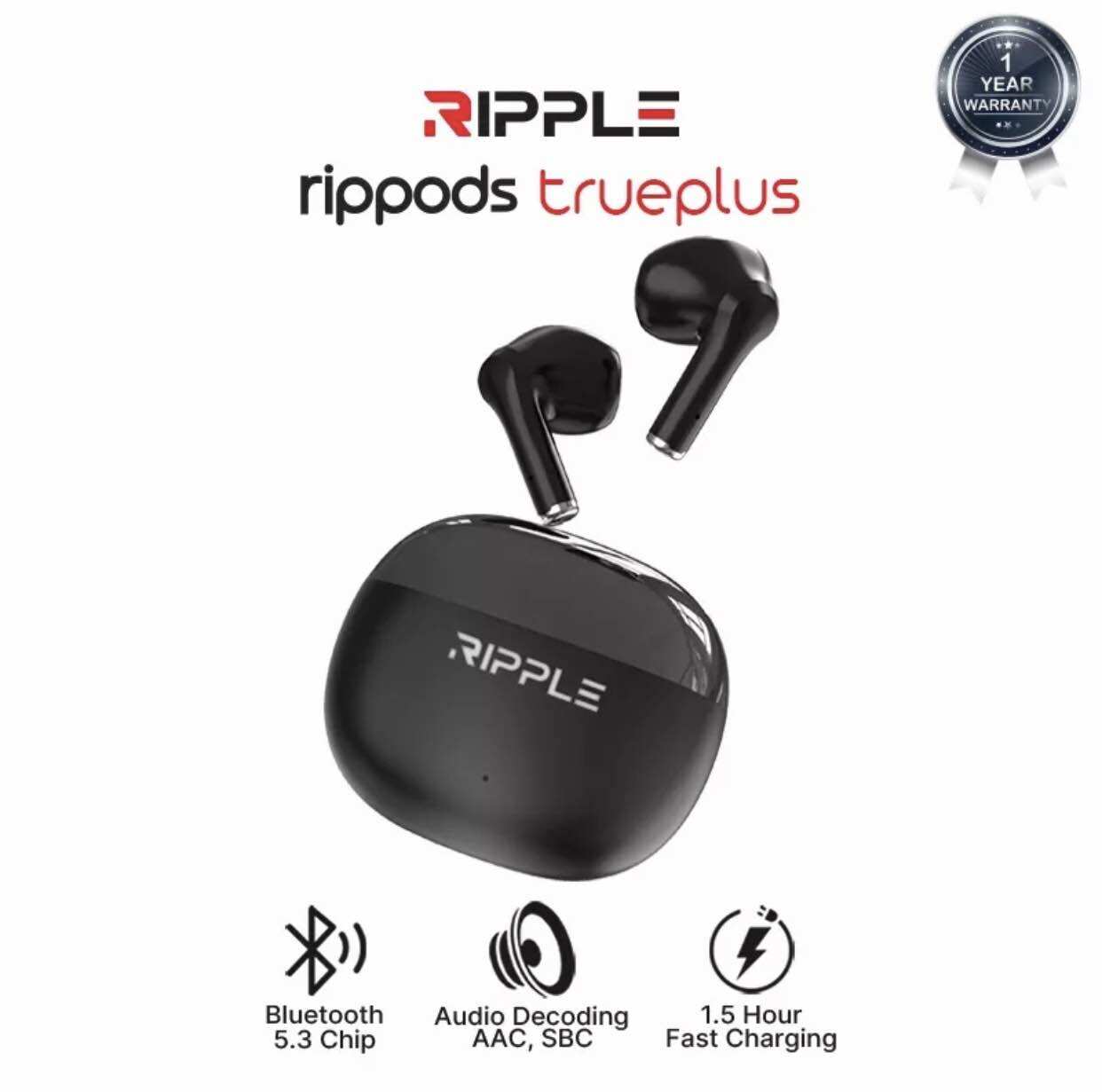 TWS Ripple Rippods True Plus Bluetooth 5.3 | Lazada Indonesia