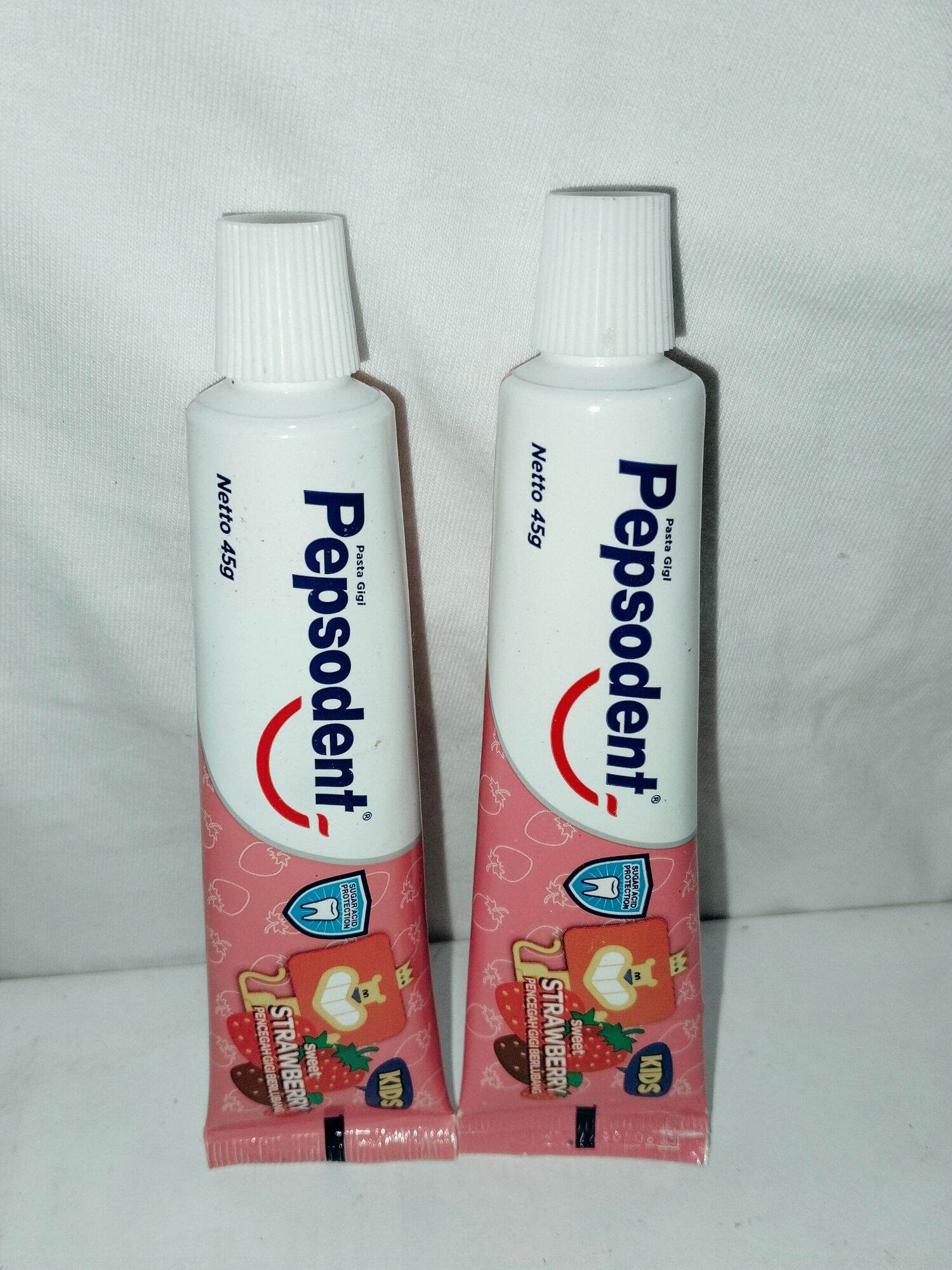 PASTA GIGI PEPSODENT KIDS STRAWBERRY 45 GRAM ISI 2 PCS TANPA DUS