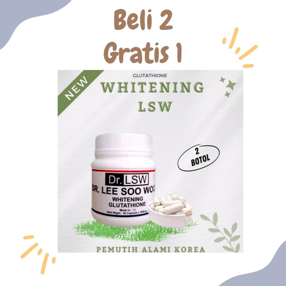 SIAP KIRIM] DR LSW WHITENING GLUTATHIONE ORIGINAL KOREA OBAT HERBAL Krim  Pemutih Wajah Dr Lsw - Lazada