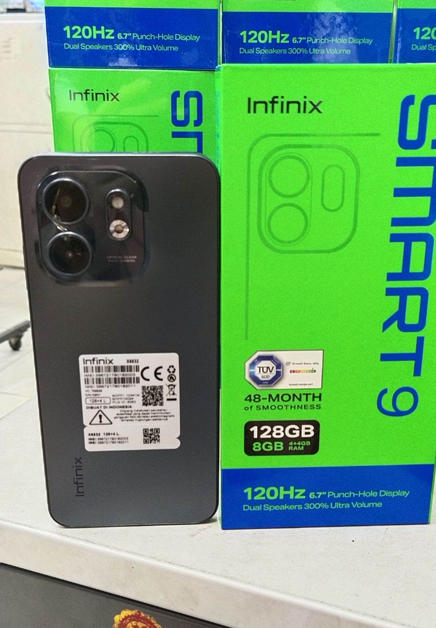 Infinix Smart 9 Ram 8+128 GB helio G81 (gaming processor)