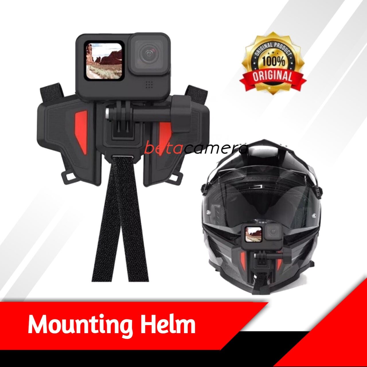 Telesin Motorcycle Helmet Chin Mount for Action Cam Gopro Hero Yicam Yi