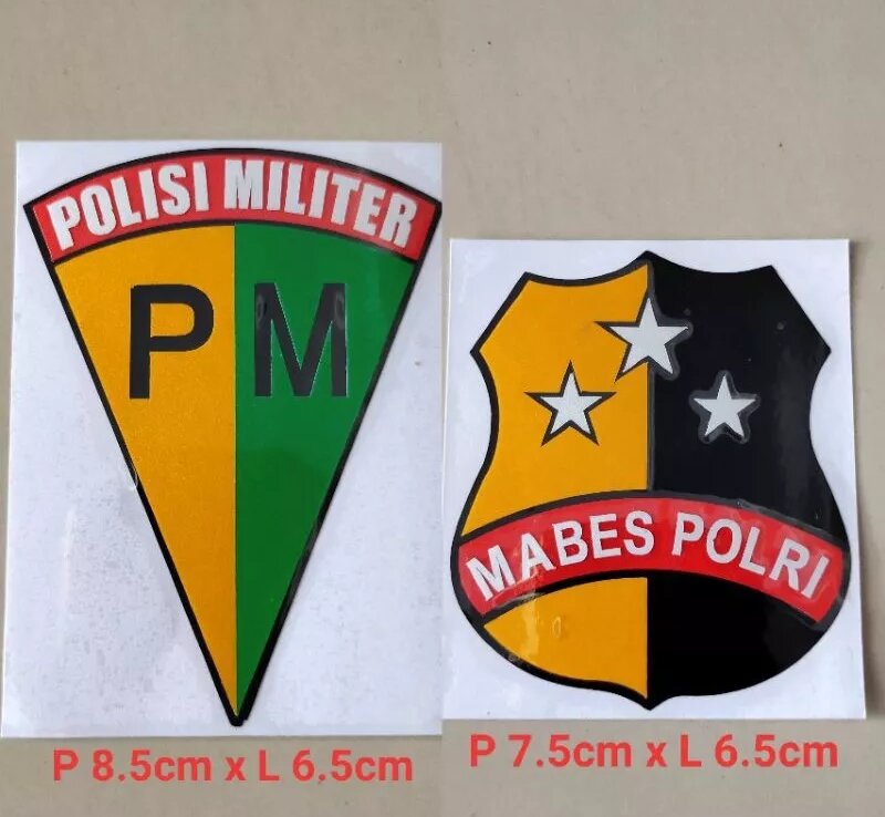 Stiker Cutting Logo Mabes Polri Dan Polisi Militer Lazada Indonesia