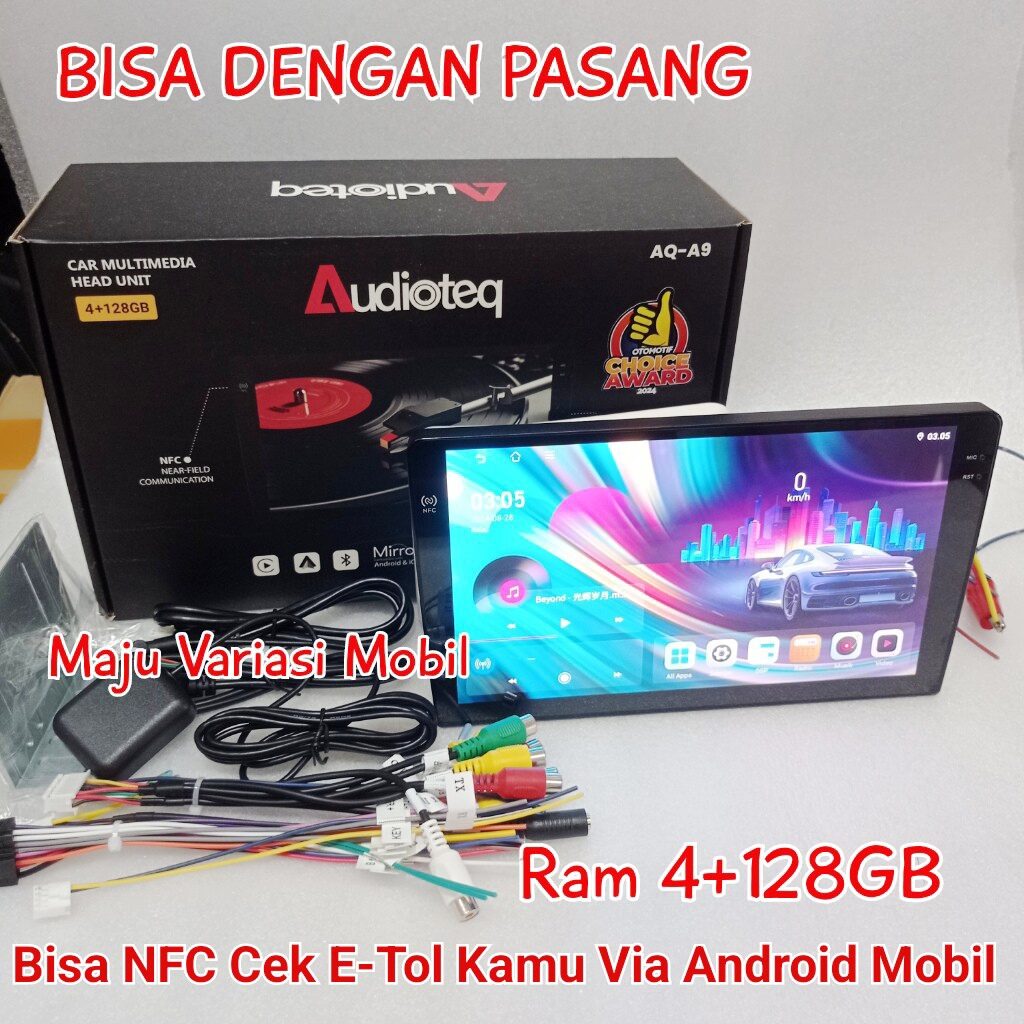 Headunit Android 4/128GB NFC Audioteq 9 inch/Android TV Mobil Giá 1,365,000 Đồng*Miễn phí vận chuyển