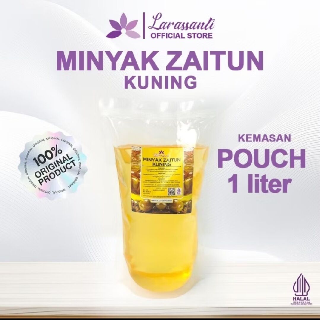 Minyak zaitun Kuning larassanti 1 liter massage oil pijat minyak spa