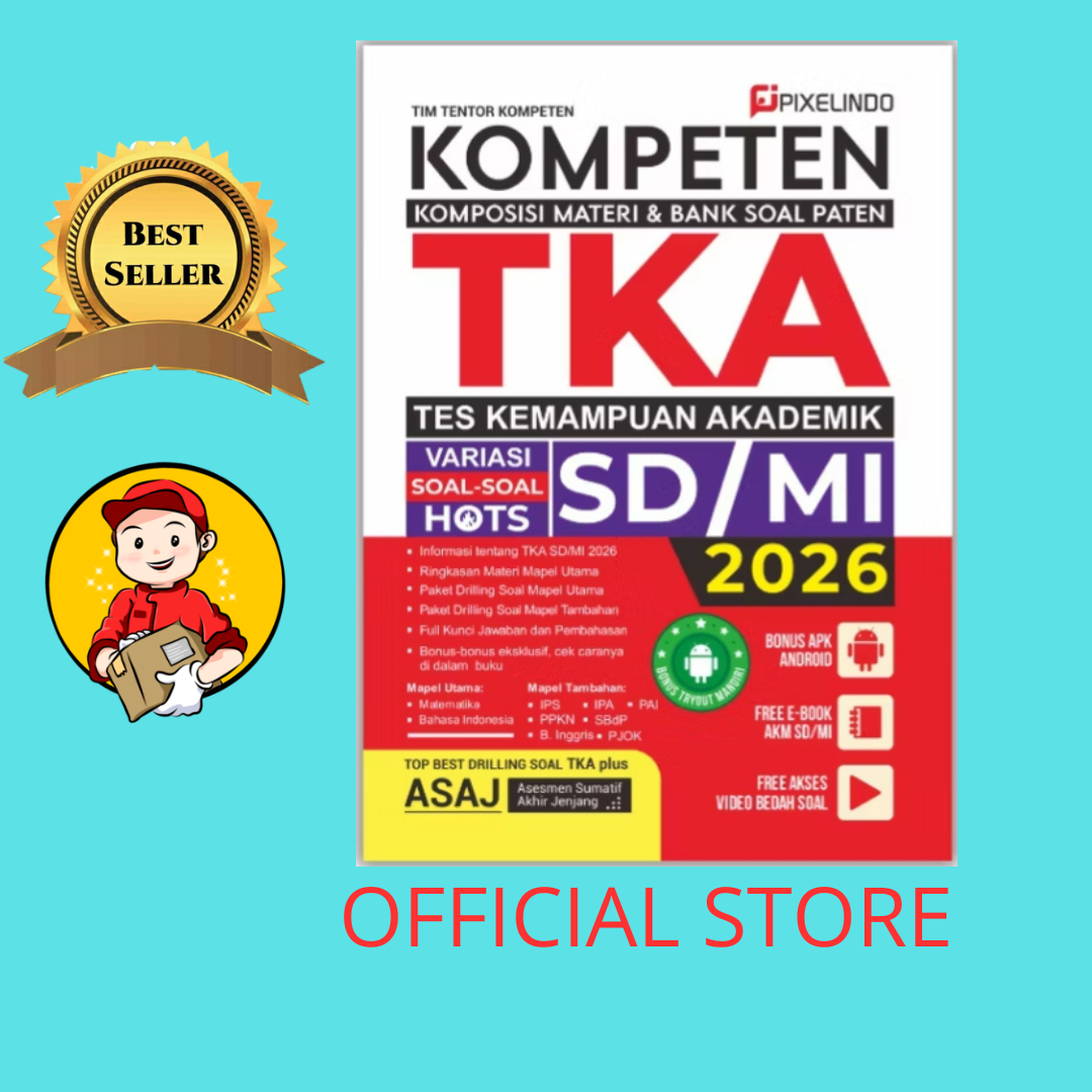 Buku Kompeten TKA SD MI 2026 TES Kemampuan Akademik