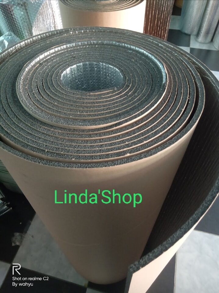 PEREDAM PANAS 1 ROLL tebal 9mm Alumunium Foil peredam panas mobil peredam mesin kap mesin DLL Harga 1,585,000 rupiah*Gratis Ongkir