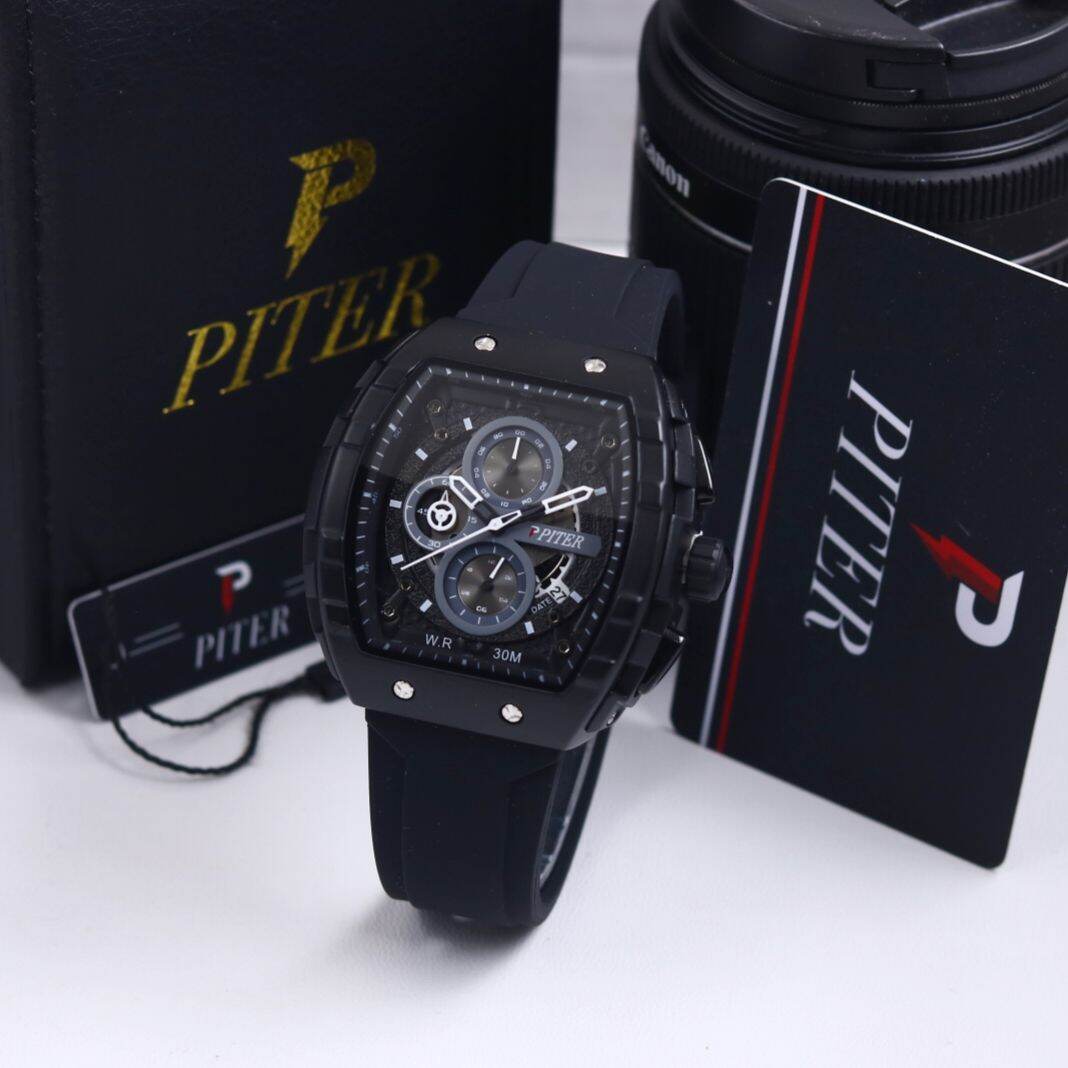 JAM TANGAN PRIA TERBARU JAM TANGAN PRIA CHRONO AKTIF TANGGAL AKTIF