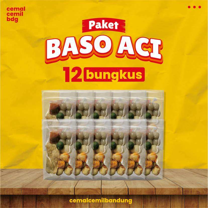 PAKET BASO ACI 12 BUNGKUS / BAKSO ACI VIRAL / BAKSO ACI KHAS