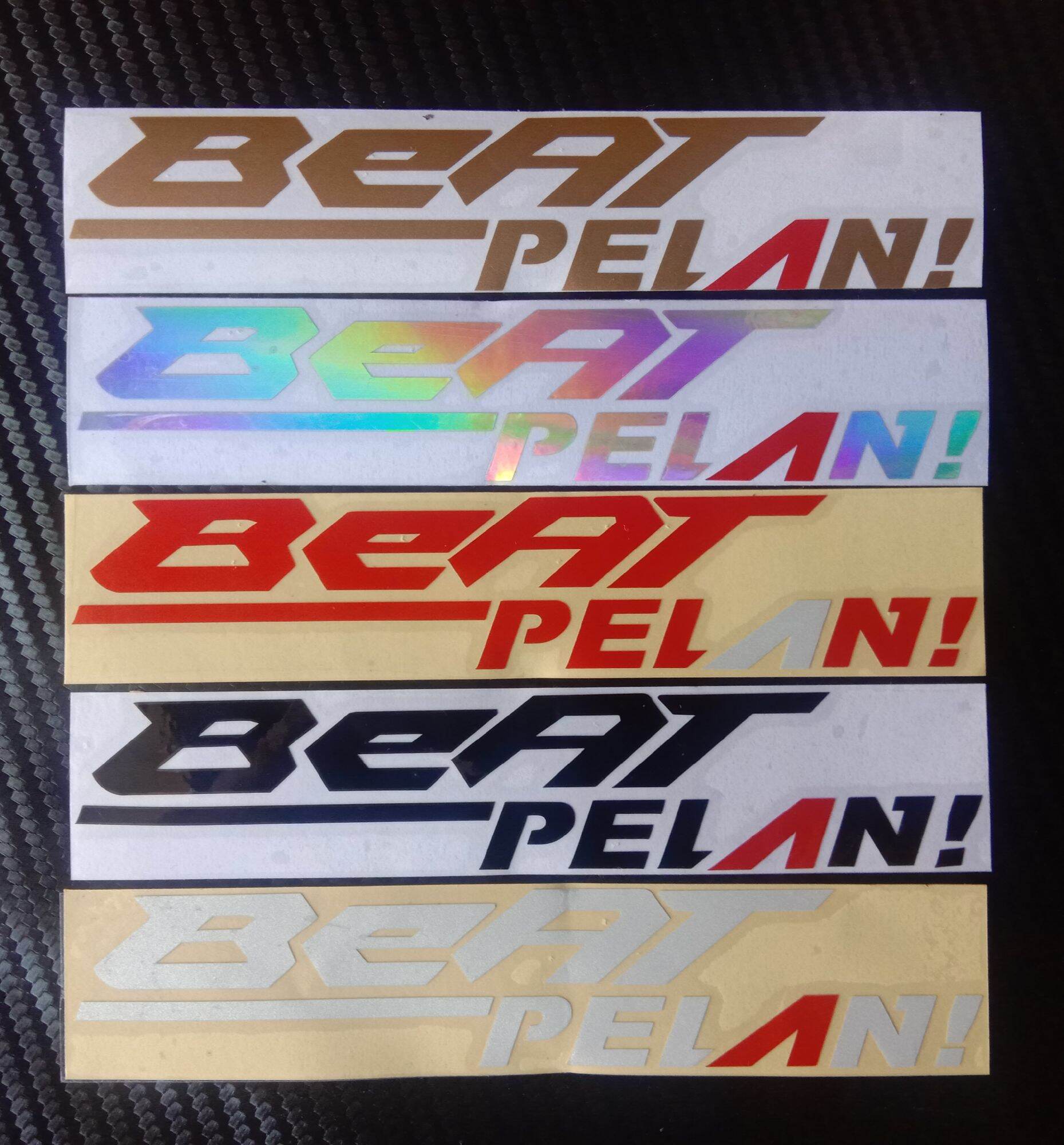 Sticker motor beat pelan stiker motor honda beat viral acesoria variasi ...
