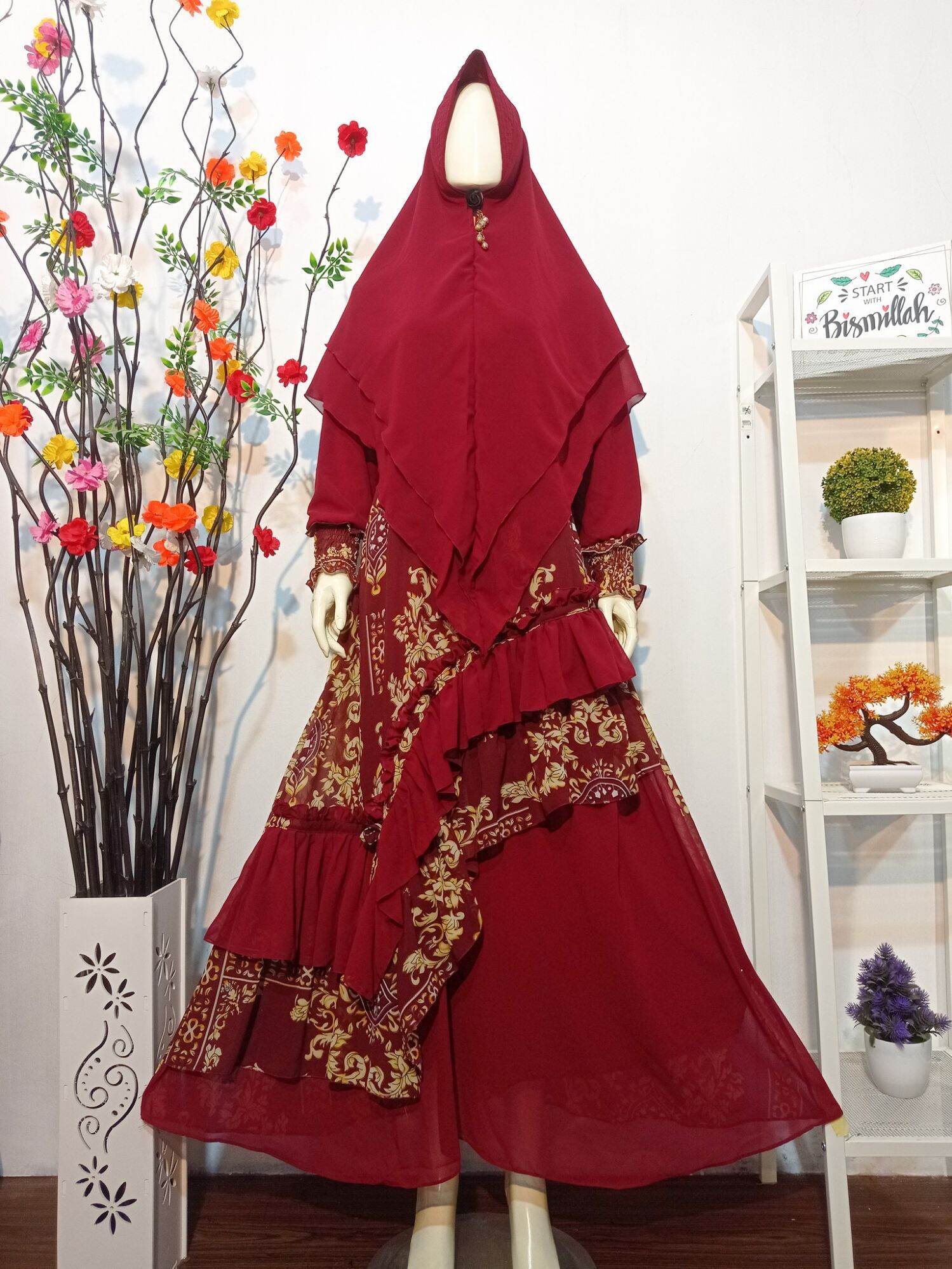 GAMIS CERUTY BABYDOLL MOTIF || DRESS WANITA || GAMIS REMAJA MODERN