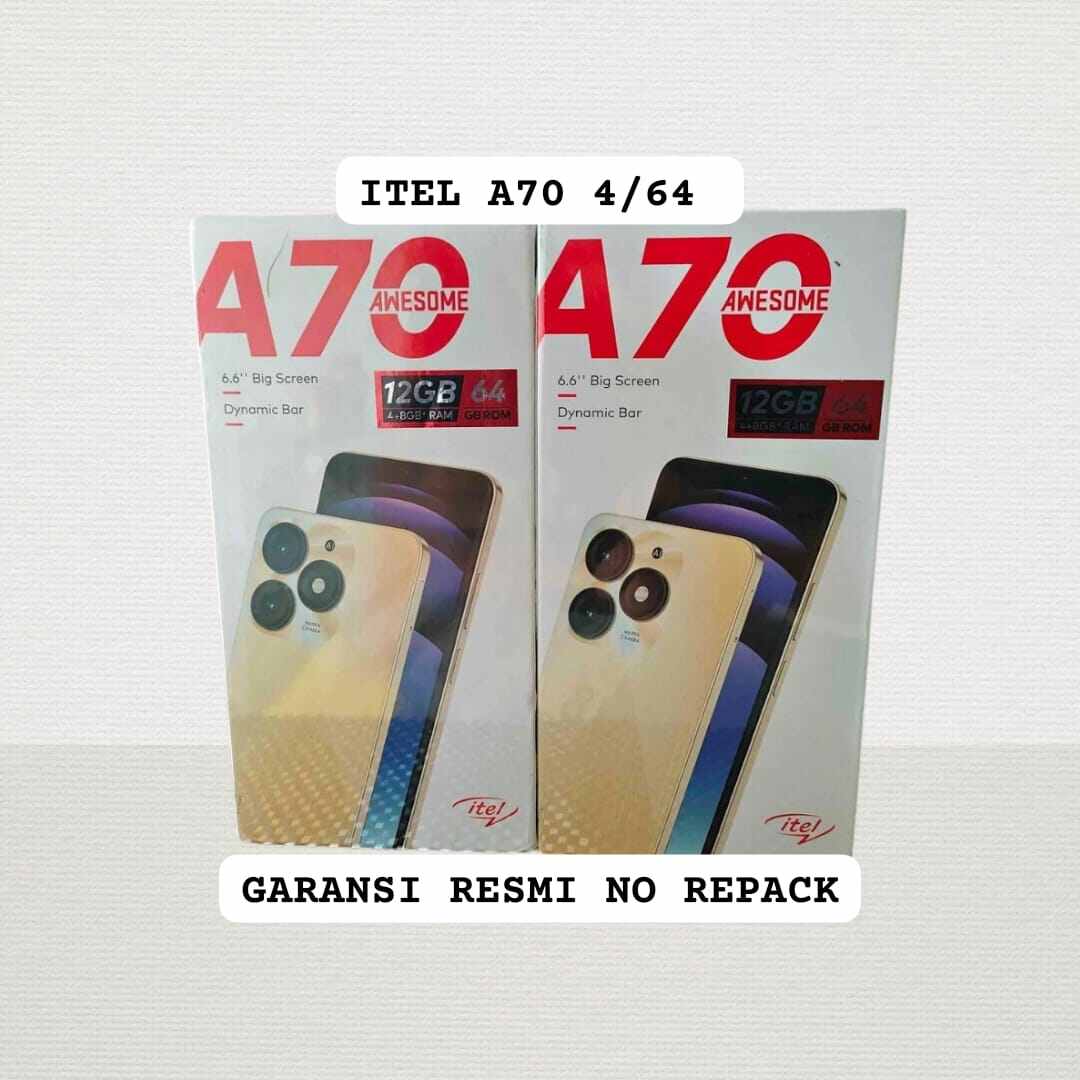 ITEL A70 4/64 Garansi Resmi Harga  1,060,000 rupiah*Gratis Ongkir