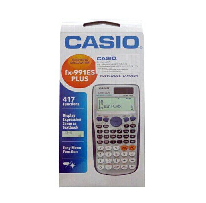 CASIO FX-991ES Plus2 - Kalkulator Sekolah/Kuliah - Scientific/Saintifik - 417 fungsi