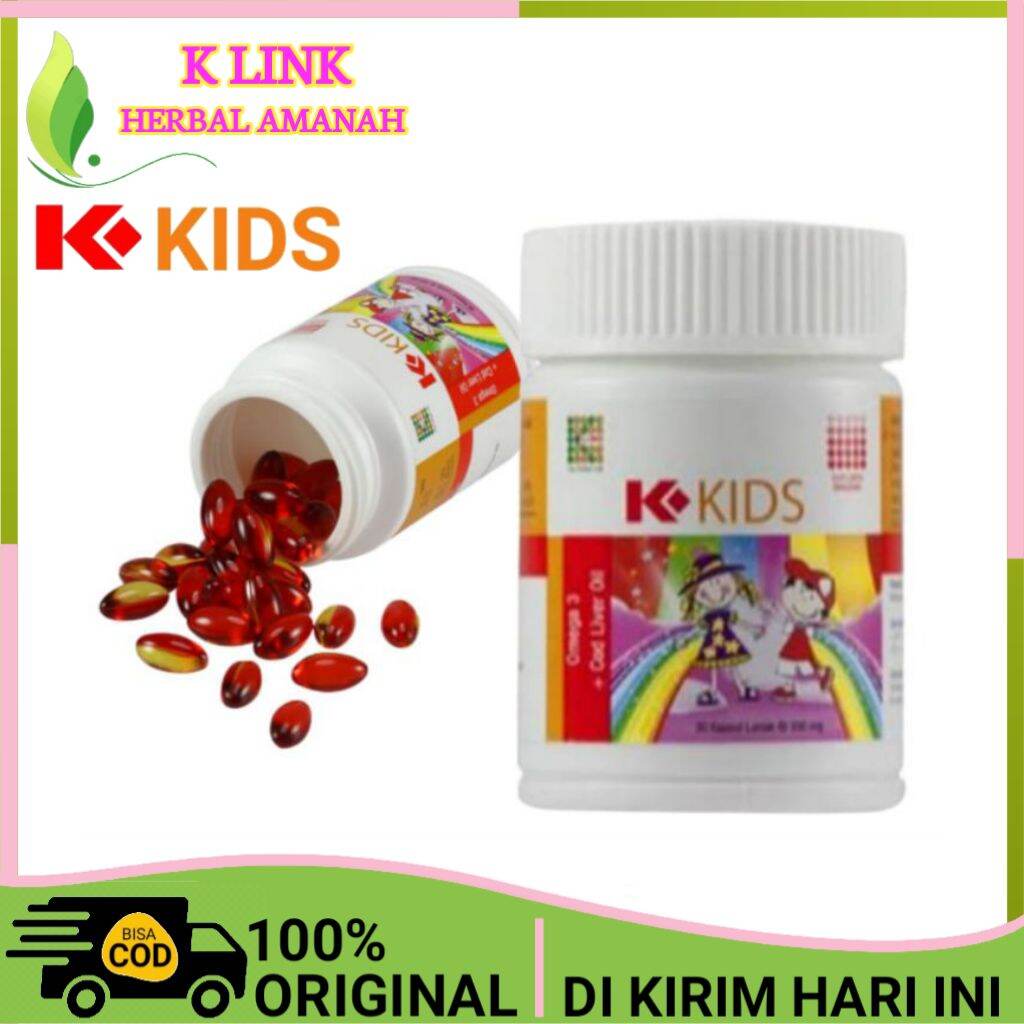 Omega 3 K Kids Minyak Ikan Original K Link, minyak ikan, minyak ikan omega 3, minyak ikan untuk