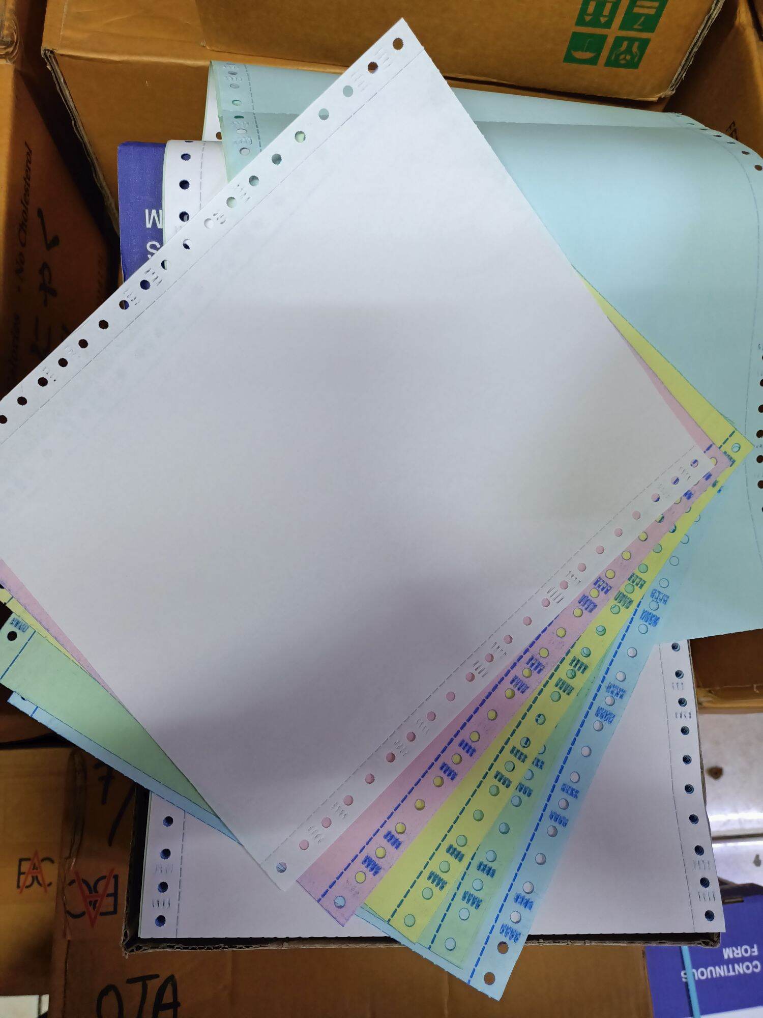 Continuous Form Paper Print 9,5 x 11 ukuran A4 Full Atau A4 Bagi 2 Lazada Indonesia