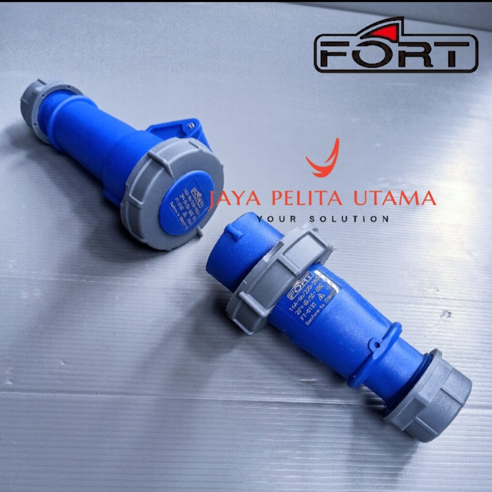 Industrial plug + mobile socket FT-0131- 2132 16a 3-4pin ip67 FORT ...