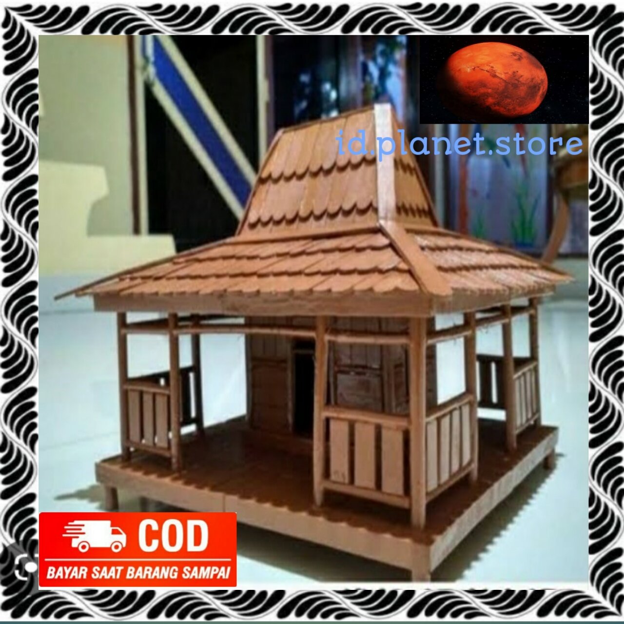 Rumah Joglo dari Stik Es Krim Lazada Indonesia