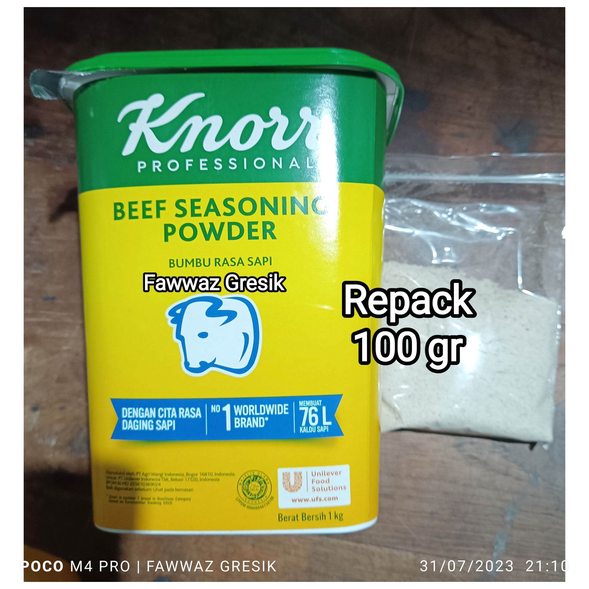 Knoor Knorr Beef Seasoning Powder Sapi Repack 100gr / Knorr Kaldu Bumbu ...