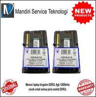 KINGSTON SODIMM MEMORI LAPTOP DDR3L 8GB PC3L-12800 KVR16LS11/8