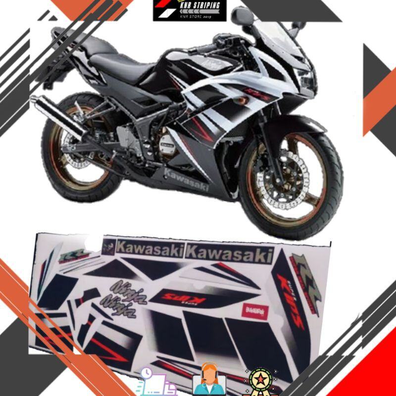 Striping Kawasaki Ninja 150RR 2015 hitam putih | Lazada Indonesia
