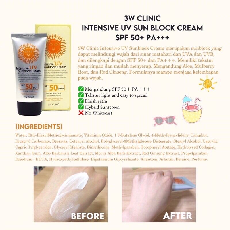 3w sunscreen review