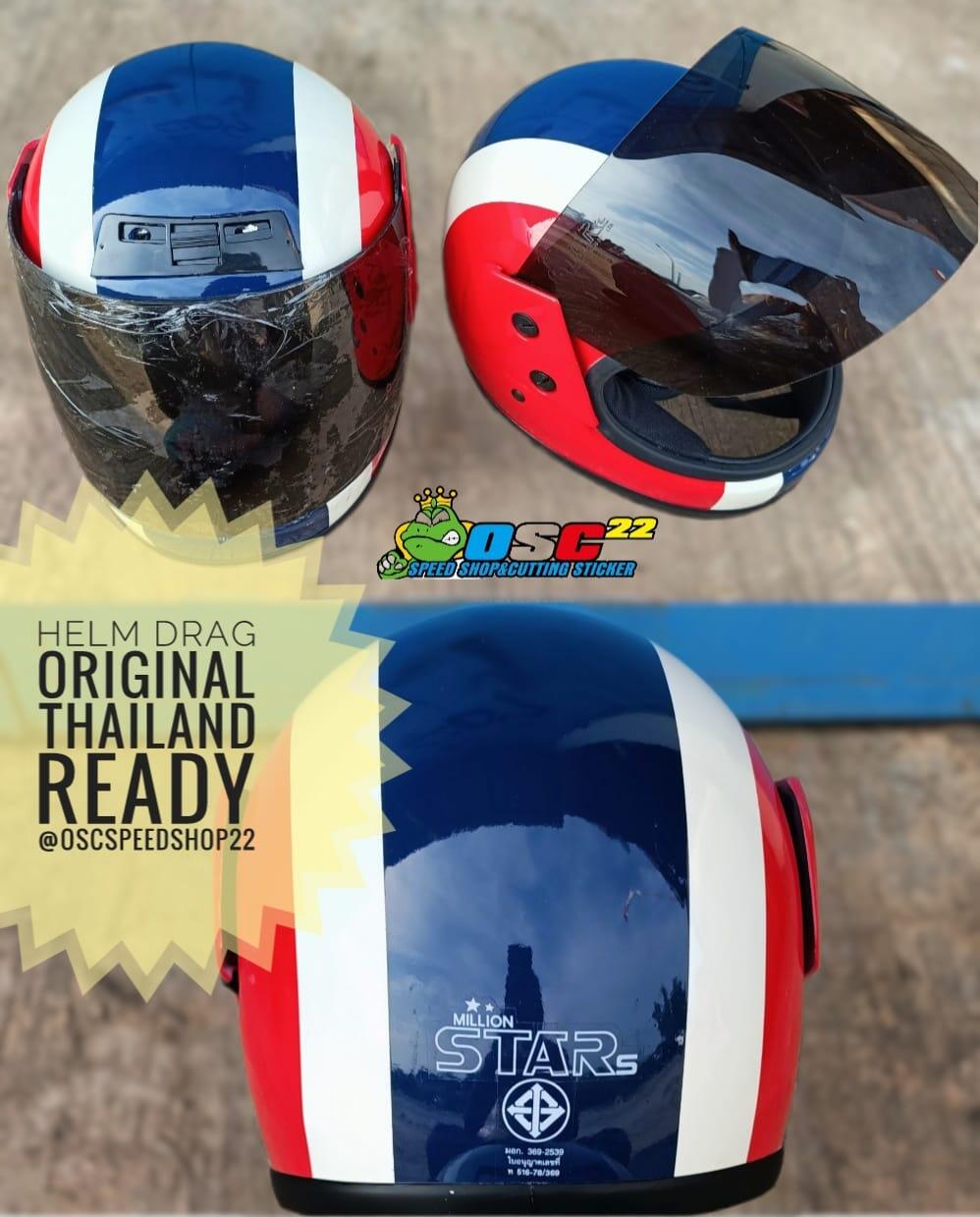 Helm Drag Original Thailand / Helm Balap Original Thailand Lazada