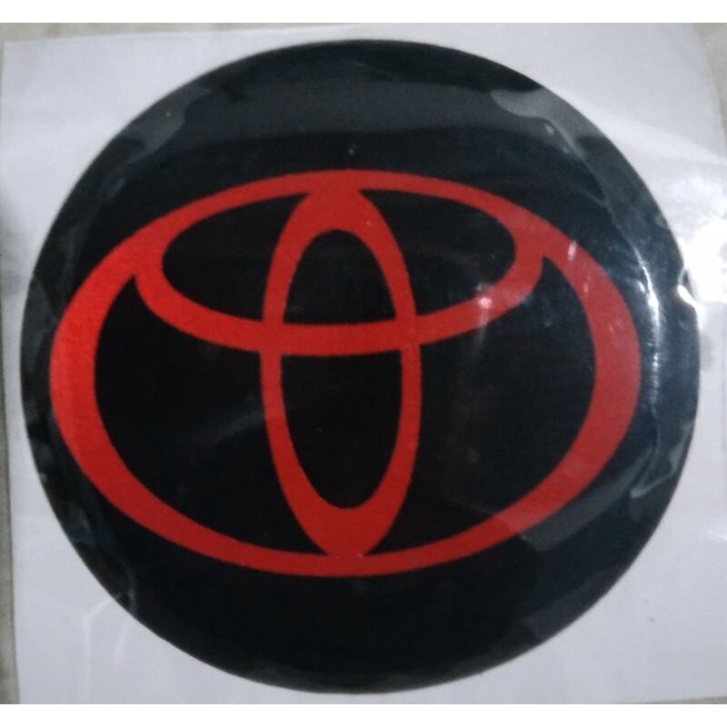 emblem timbul velg logo Toyota/ sticker timbul all velg logo Toyota Harga 6,500 rupiah*Gratis Ongkir