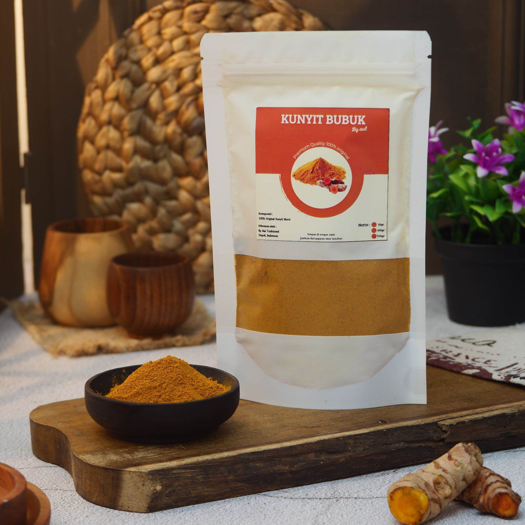 KUNYIT BUBUK MURNI | TURMERIC POWDER 100% ORIGINAL HERBAL KUNYIT ...