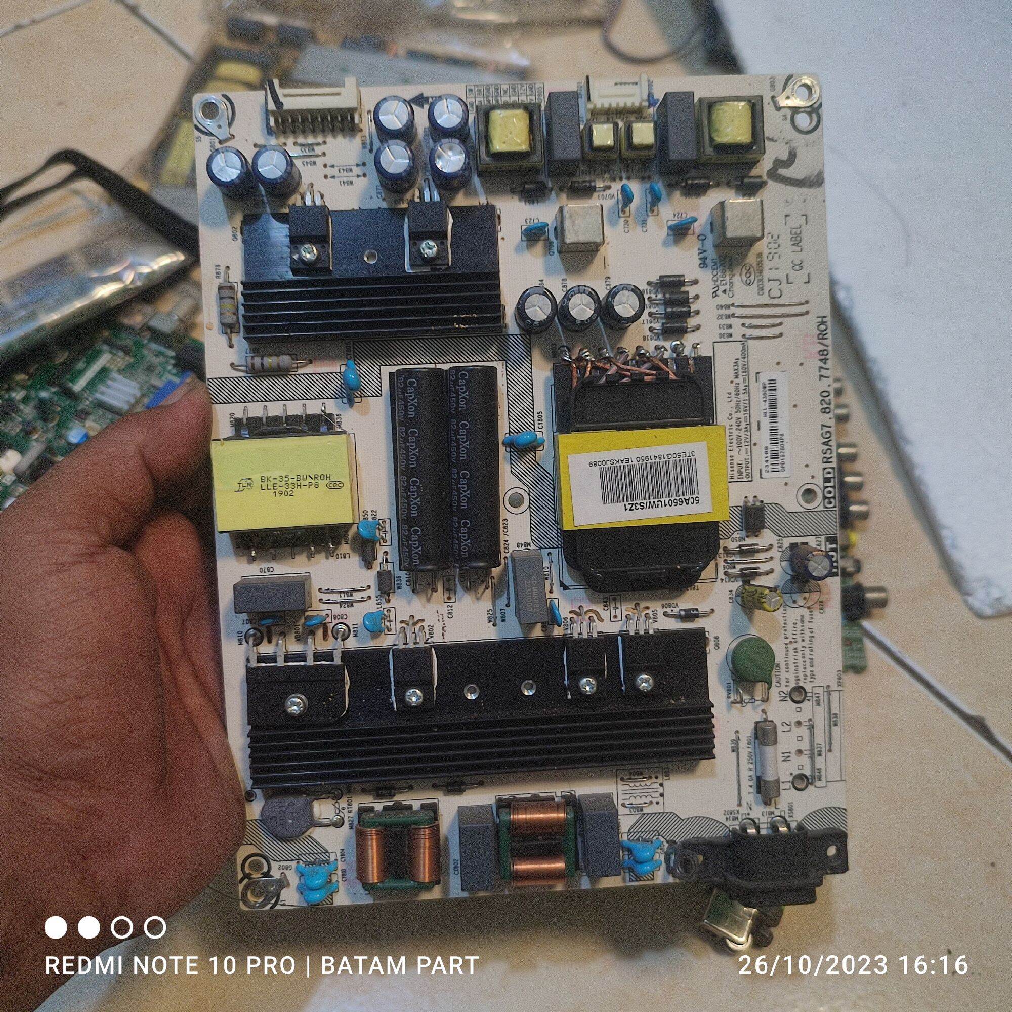 fuente de alimentacion tv sungoo tv2602 rsag7.820.1235/roh hlp-20a11