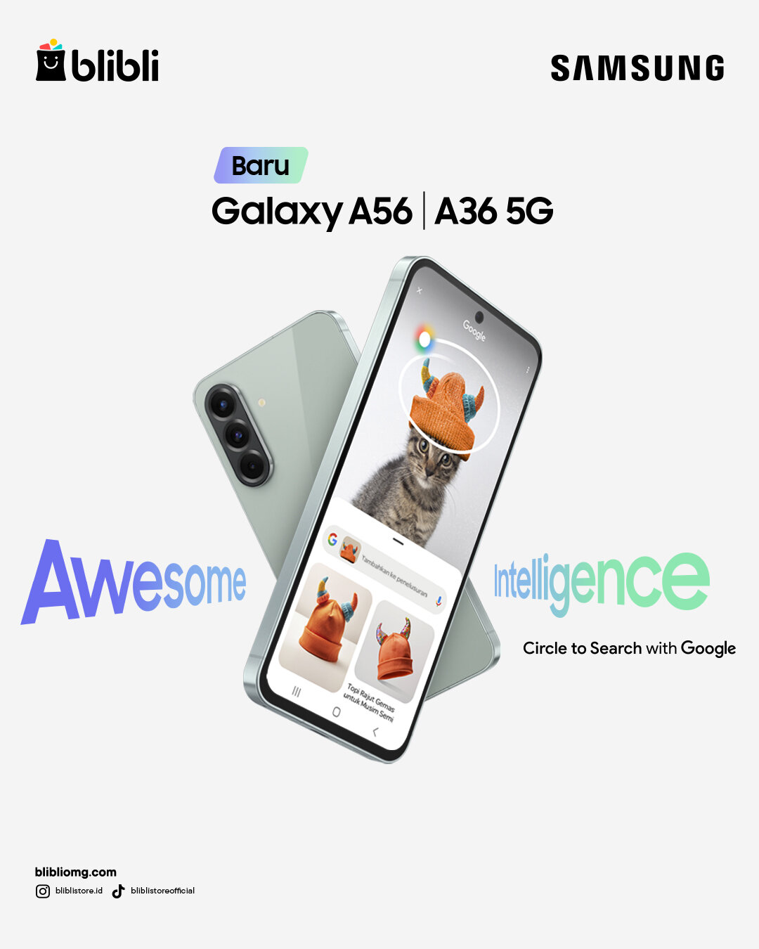 Samsung A36 5G 256 Harga  5,399,000 Ringgit*Penghantaran Percuma