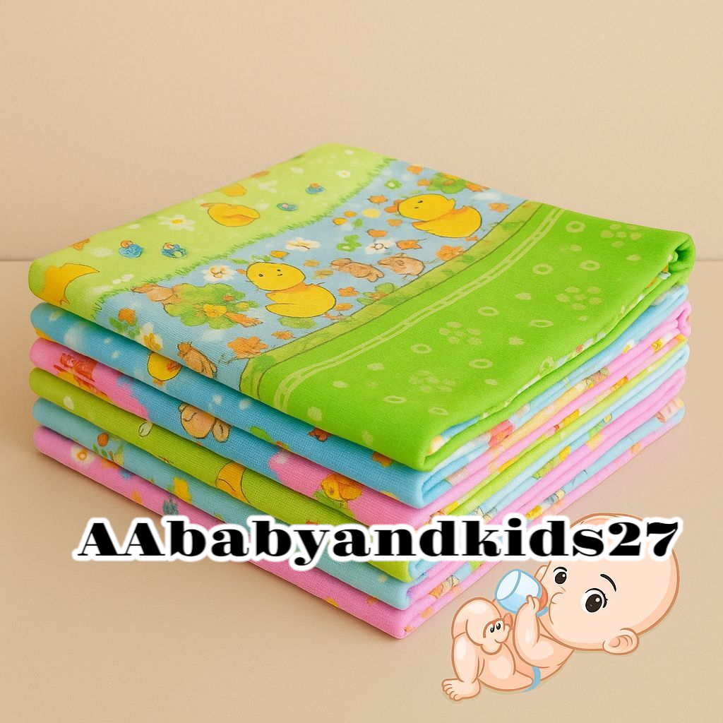 Terlaris 1Lusin Bedong Bayi Ukuran Sedang 95x75CM Bahan Standard Murah Nyaman Terjangkau