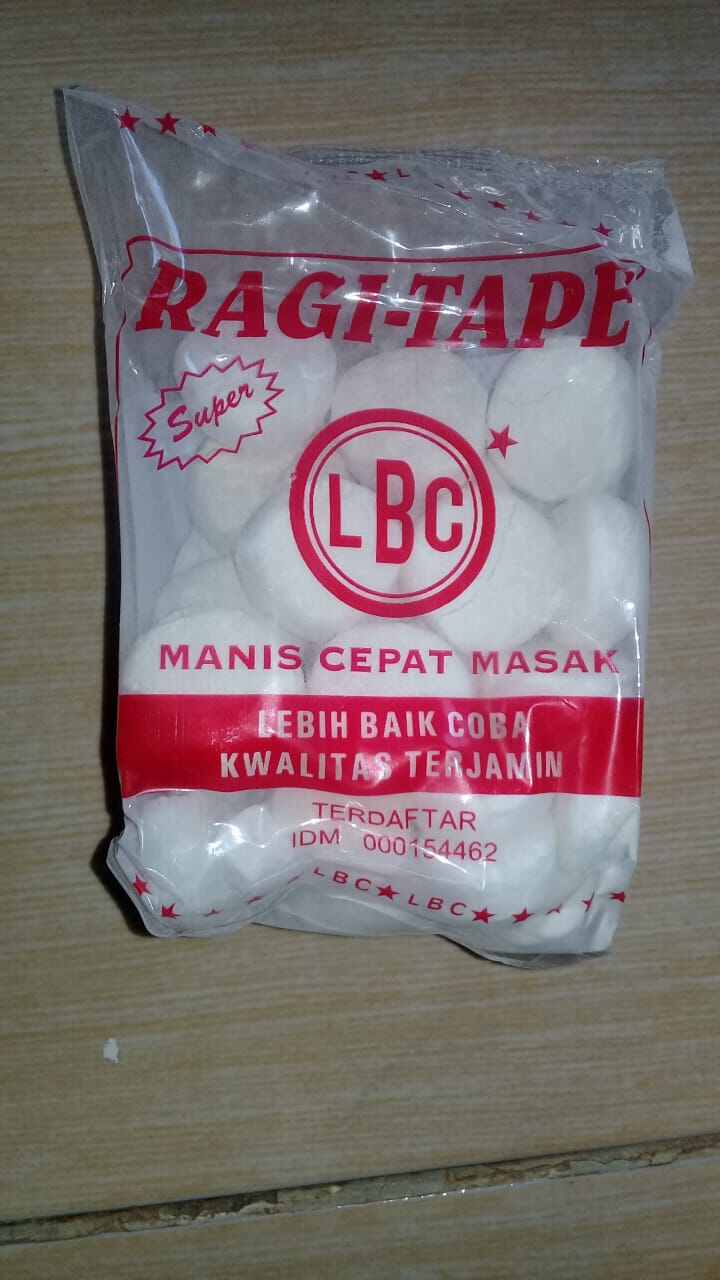 Ragi Tape ketan si Madu. Bisa untuk Fermentasi pakan unggas, Fermentasi