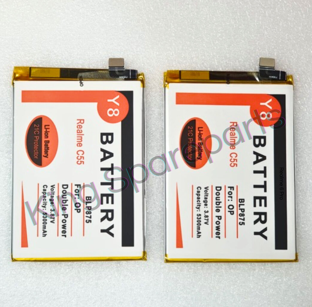 Realme C55 blp875 double power Y8 Batre battery Harga 90,000 rupiah*Gratis Ongkir