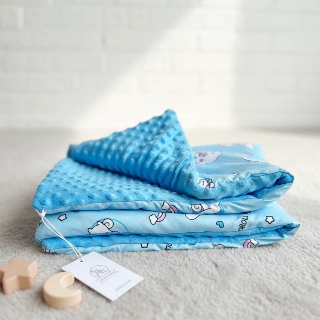 Selimut Bayi Minky Dot Korea Minky Stitches Cotton Dot Muslin Jepang Bamboo Motif Premium Badcover Bayi